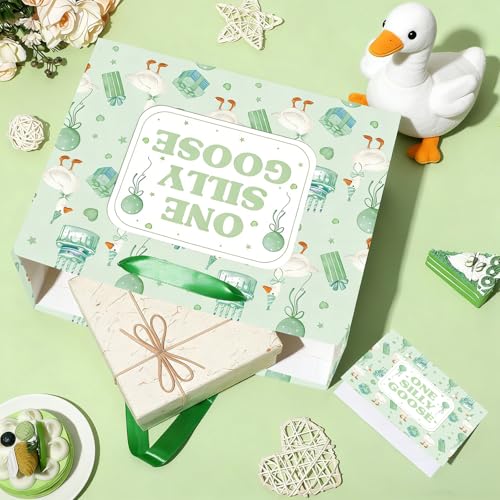 Bolsa de regalo de primer cumpleaños ganso tonto para ropa de bebés 2