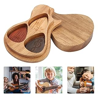 Boîte de médiator de guitare avec médiator 3 pièces, boîte de médiators de guitare en bois pour cadeau de vacances de… - Les Beatles, Paul McCartney, John Lennon, RIngo Starr, George Harrison Boîte de médiator de guitare avec médiator 3 pièces, boîte de médiators de guitare en bois pour cadeau de vacances de… – Image 3
