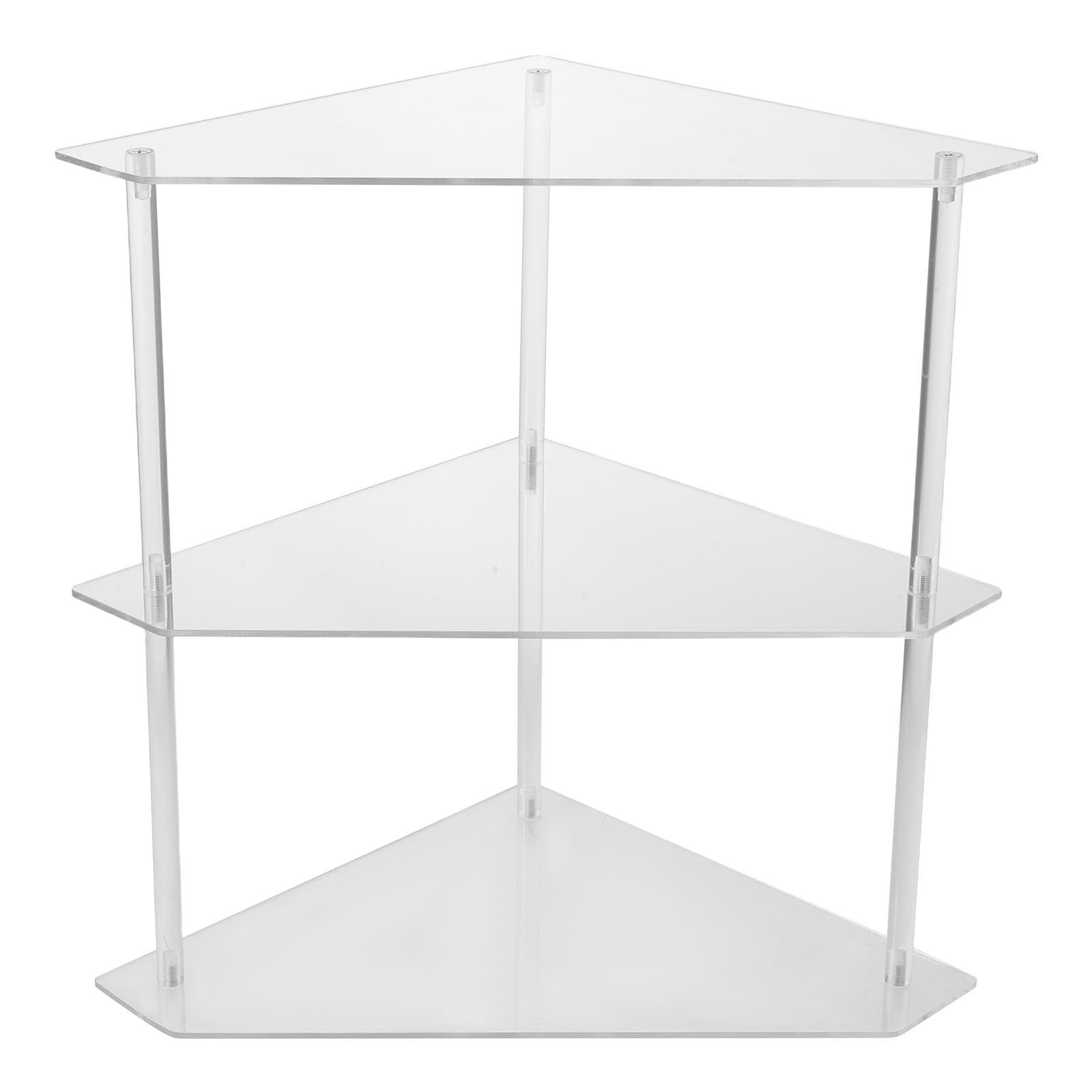 UKCOCO Étagère d'angle en Acrylique, étagère de Rangement à 3