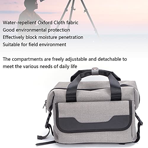BOLORAMO Aufbewahrungstasche, Oxford Tuch Kameratasche Reißfestigkeit Grau Fest und Robust Große Kapazität für Stativ… – Bild 8