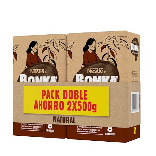 Bonka Café Molido Natural 2 x 500 g Pack Ahorro