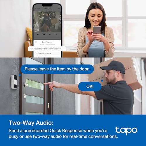 TP-Link Tapo Smart Video Doorbell Camera Wireless with Chime, 2K with Full Color Night Vison & Spotlights, No Monthly Fee, Ring Call, 160° Ultra-Wide View, Free AI Detection, Local Storage (Tapo D210) by Tapo - Image 8
