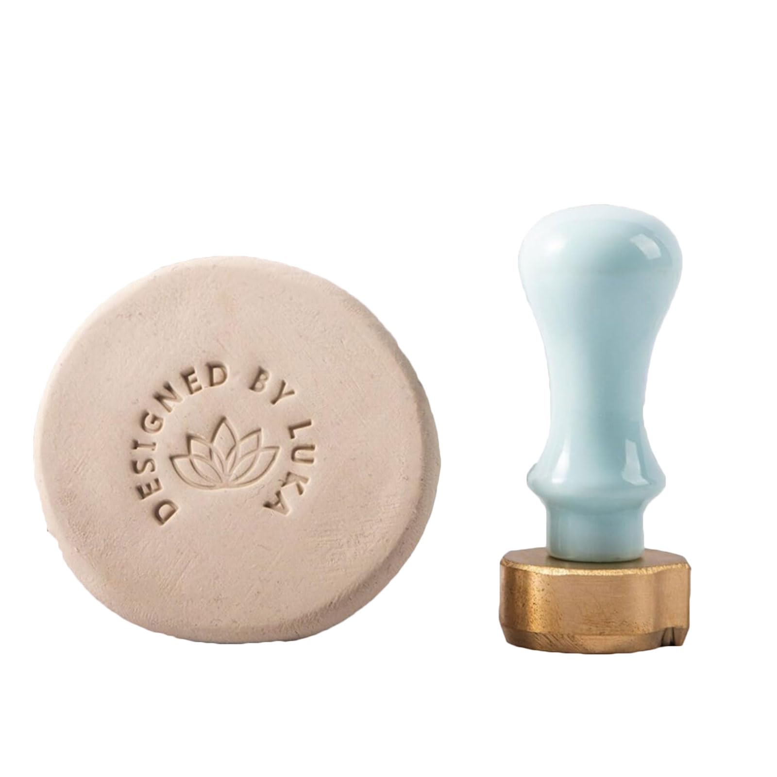 Timbro per Ceramica Personalizzato Timbro per Ceramica Unico Timbro in Argilla Personalizzato Progetta Il Tuo Timbro con Lettera per l'argilla Kit Timbro Fai da Te