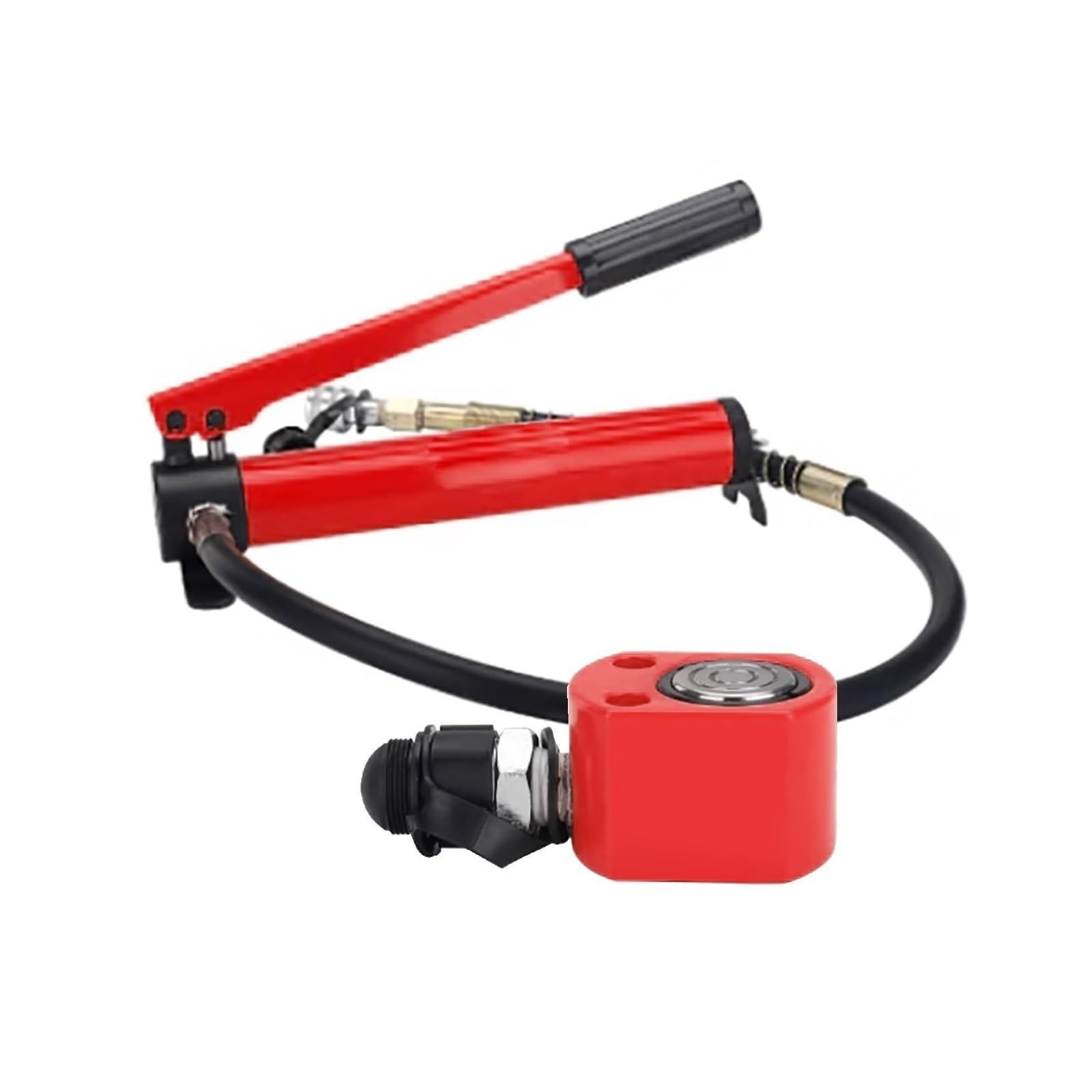 Niskoprofilowy podnośnik hydrauliczny z pompką ręczną CP-180 i automatycznym zwijaniem, zestaw pojemności 30T, do wielu kątów użytkowania