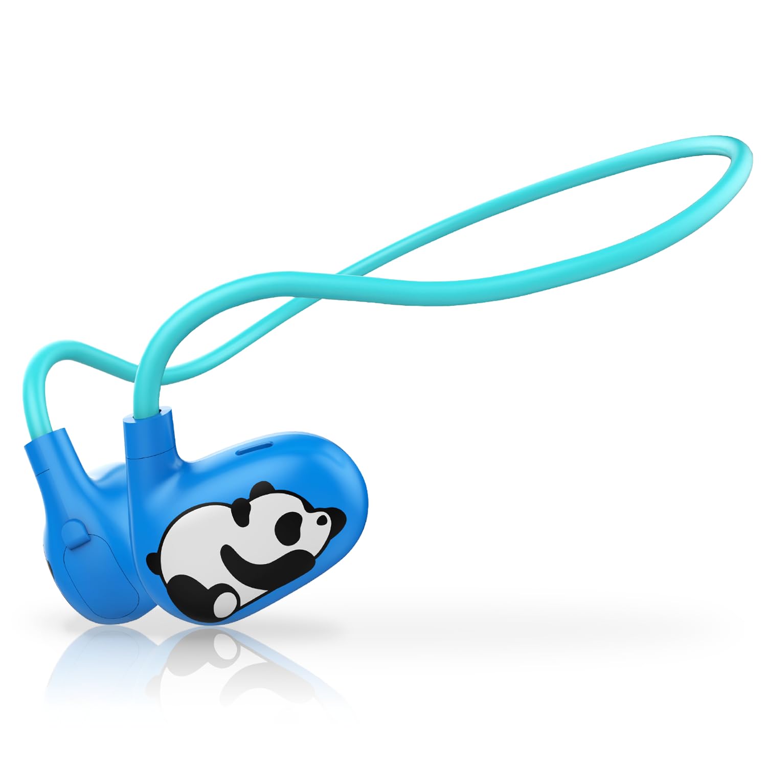 Seflorgo Kids Headphones Wireless, Safe 85db Volume Limit, Latest Bluetooth V5.4, Open Ear Headphones with Mic for School Tablet Car Trip Flight, Cute Panda Earphones for Boys and Girls