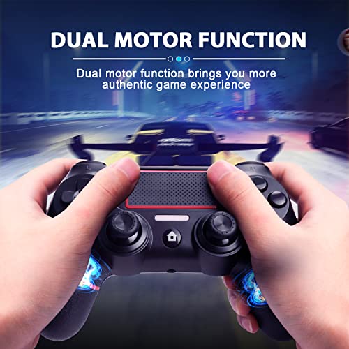Sefwon Replacement For Ps4 Controller,Wireless Game Controller For Ps4/Pc And Built-In Dual Motion Motors (Red) #TOP3