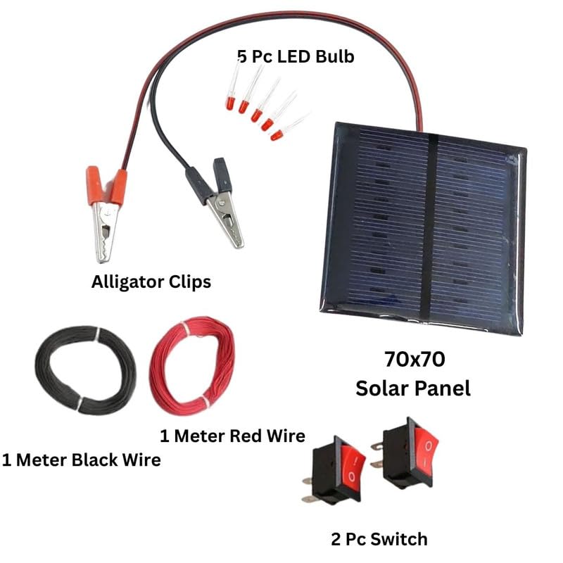 ERH India Renewable Energy STEM Education Learning Mini Solar Panel Cell DIY Science Project Working Model Experiment Kit Set for School Kids and Student 1