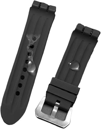 23mm Rubber Watchband Replacement Fit For Yos440 413 424 Series Fit For Swatch Silicone Wristband Bracelet Watch Accessories Men Watch Strap