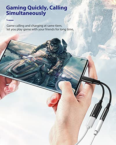 Usb C To 3.5Mm Headphone And Charger Adapter,2 In 1 Usb C To Aux 3.5Mm Audio Adapter With Pd 60W Fast Charging Compatible With Samsung Galaxy S23/S23+/S23Ultra/S22/S21/A53/A33,Pixel 7/7 Pro/6 #TOP2