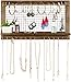 SoCal Buttercup Rustic Jewelry Organizer with Bracelet Rod Wall Mounted - Wooden Wall Mount Holder for Earrings, Necklaces, Bracelets, and Many Other Accessories