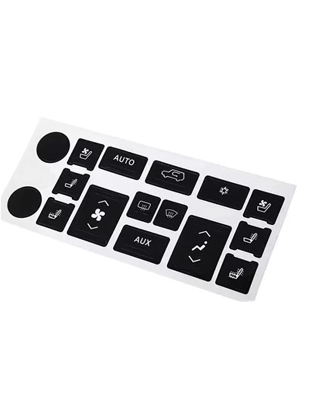 Decorative Stickers Compatible with Cadillac for Escalade EXT ESV Car Dashboard Air Conditioning Control and Radio Button Stickers