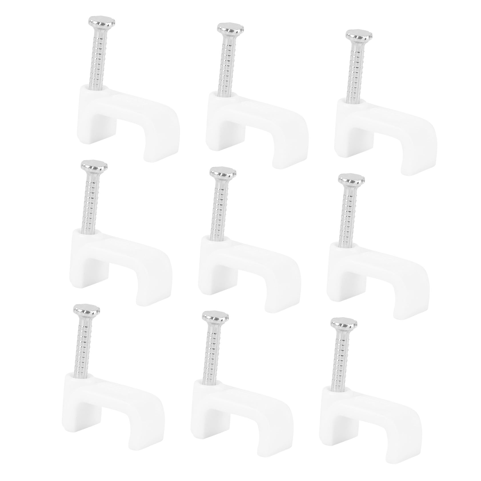 Kabelclip Nagel Clips Kabelhalter Fester Drahtclip 12mm Kunststoff Nagelschelle Für Kabelmanagement Zuhause Und Büro 500 Stück