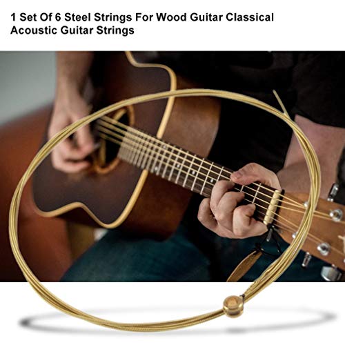 Greatwall 1 Jeu de 6 Cordes en Acier pour Guitare en Bois Cordes de Guitare Acoustique Classique - Les Beatles, Paul McCartney, John Lennon, RIngo Starr, George Harrison Greatwall 1 Jeu de 6 Cordes en Acier pour Guitare en Bois Cordes de Guitare Acoustique Classique – Image 7