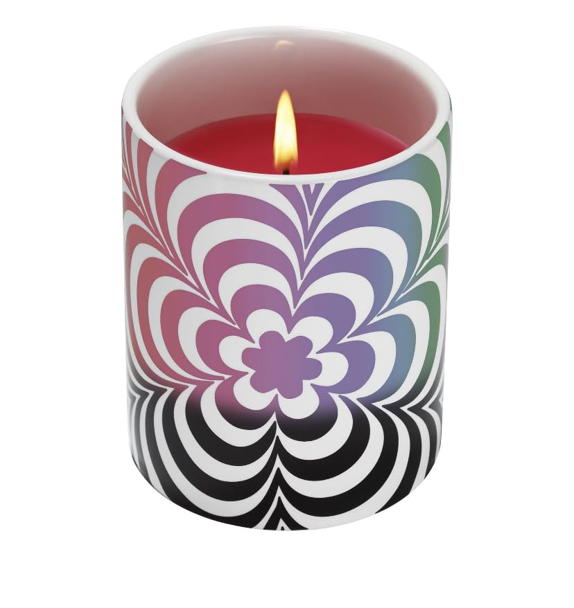 Glo Zone Color-Changing Scented Ceramic Candle, Pop Pink, 12 oz