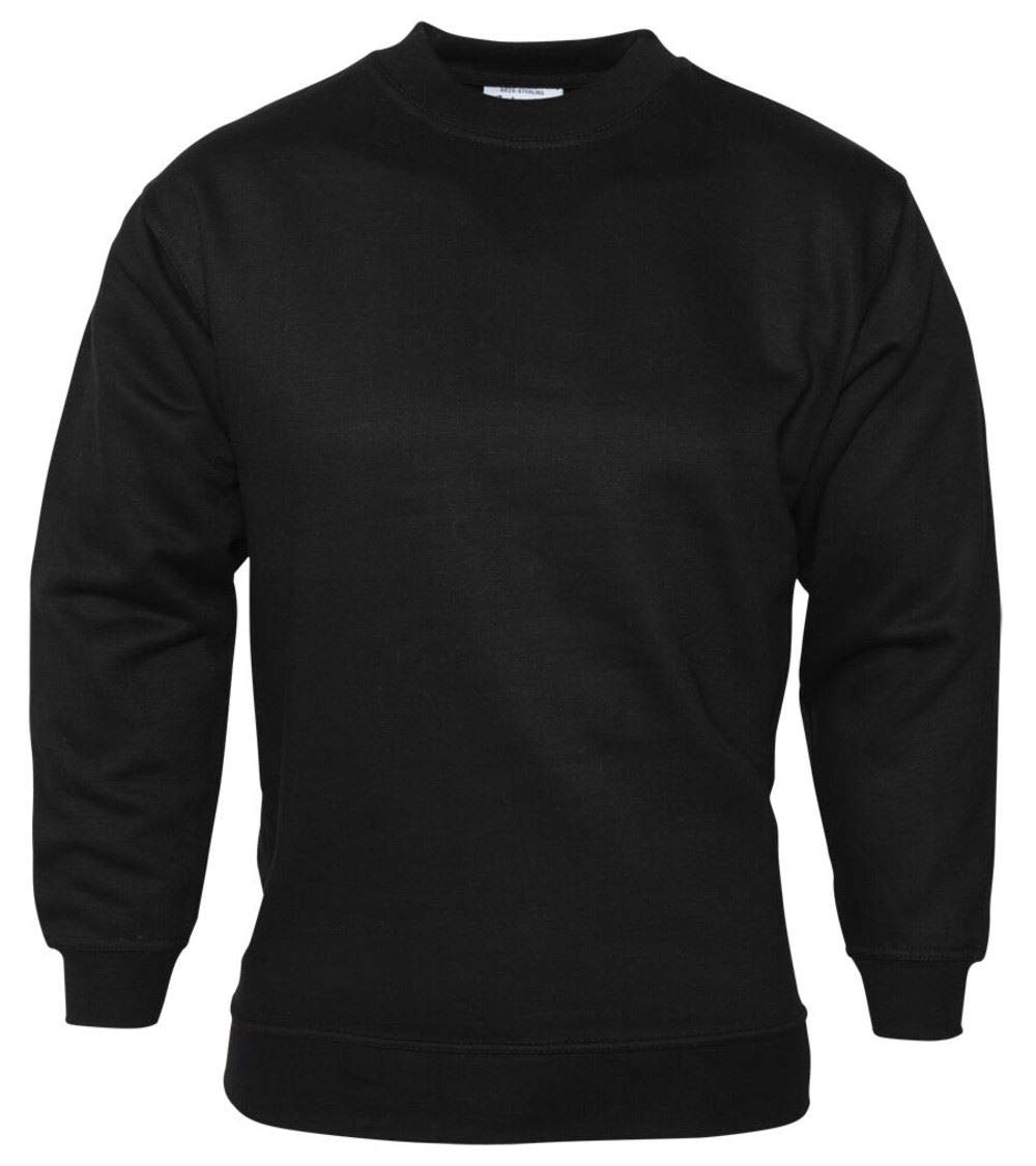 Absolute Apparel Men's Black Sterling Sweathirt - 7XL