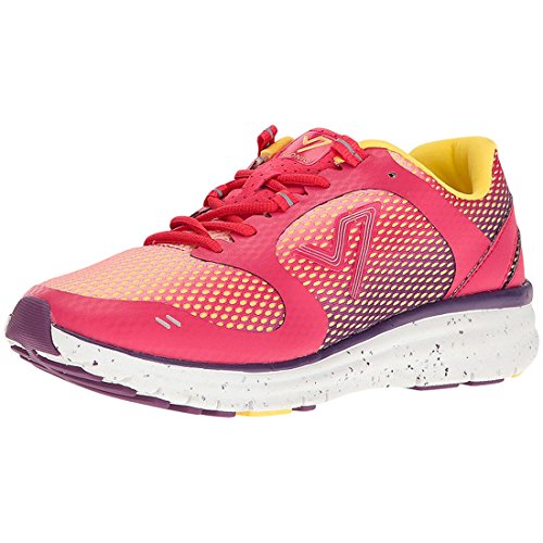 Vionic Women's VIO-NRG Elation 1.0 Lace Up Sneaker - Ladies Walking Shoes with Concealed Orthotic Arch Support Pink Ombre 6.5 Medium US