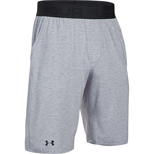 Under Armour Men's Athlete Ultra Comfort Recovery Shorts Sleepwear,True Gray Heather /Carbon Heather, Large