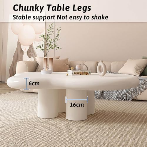 Table Basse Cloud Meuble en Bois de Style Nordique Petite Table Basse Moderne d'Extrémité - 8