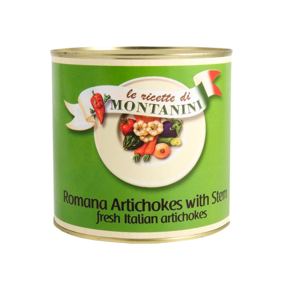 Montanini Romana Artichokes with Stem from Fresh Italian Artichokes, 84.65 oz ℮ 2400 g-image-6