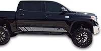 Vista 1 de Juego de calcomanías de rayas laterales de montaña compatible con Toyota Tundra 2007-2023 (plateado)