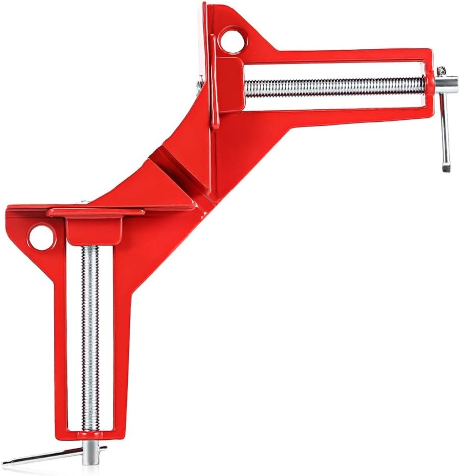 Beduan 90 Degree Right Angle Clip Fixed Corner Clamp Multifunction Hand Tool for DIY Fishtank Woodworking Picture Frame (Pack of 4)
