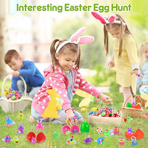 Hekaty 3D 50Pcs Easter Egg Fillers Finger Light Up Rings Easter Basket Stuffers Easter Party Favors For Boys Girls Easter Gift Easter Egg Stuffers Easter Toys For Kids Glow In The Dark Party Supplies #TOP1