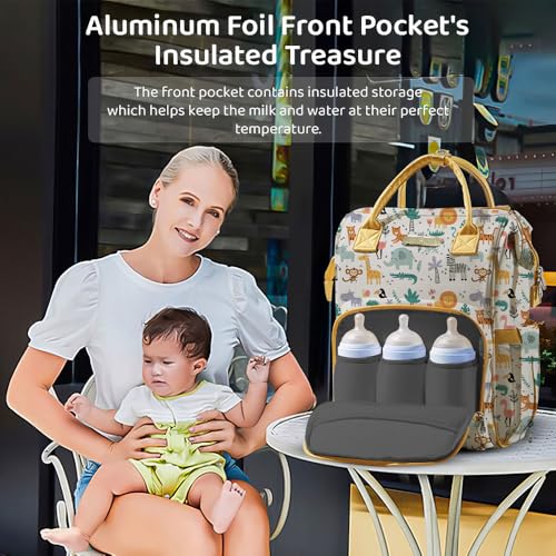 Image of StarAndDaisy Diaper Bag /Diaper Bag for Mothers for Travel, 28L Waterproof Baby Bag for Mother Travel with 15 Multipurpose Pockets