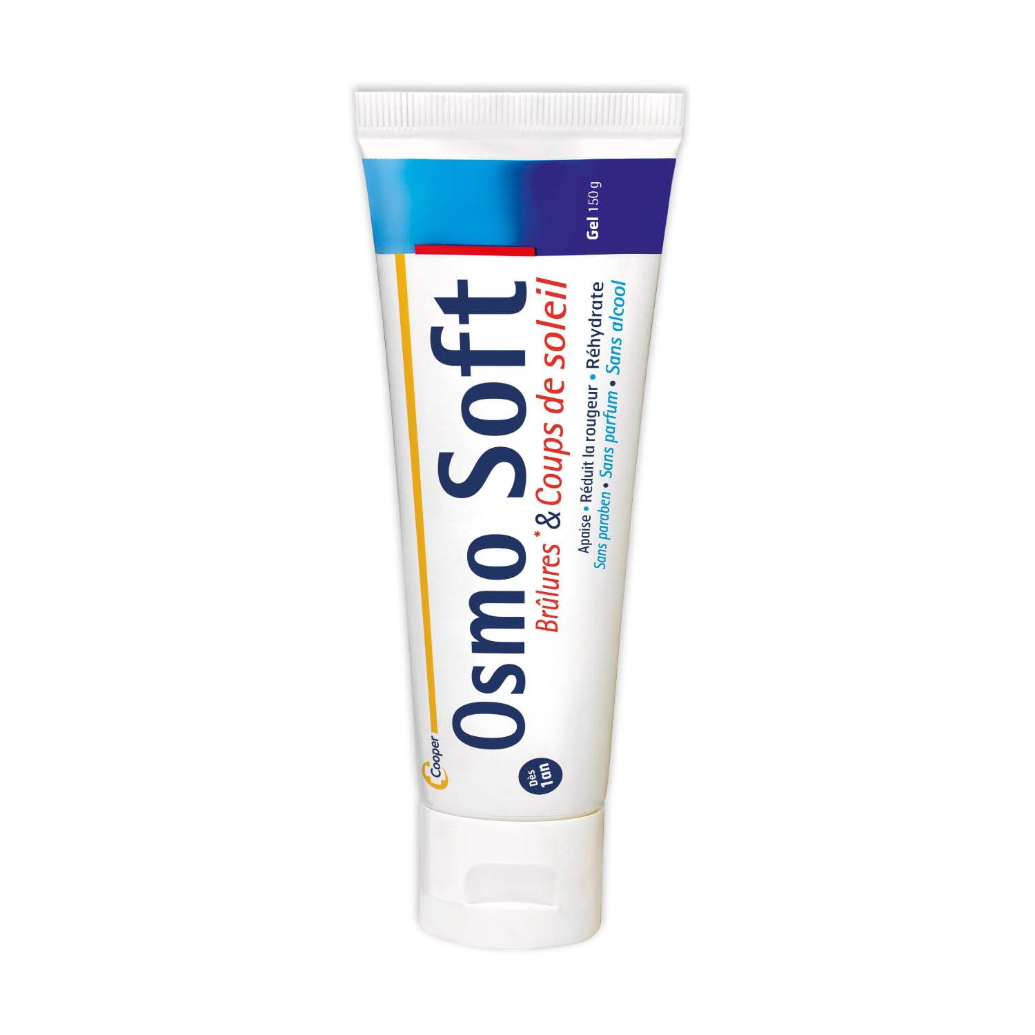 OSMOSOFT - Brûlures et Coups de soleil - Apaise, Réduit la rougeur et Réhydrate - Dès 1 an - Gel - 150 g