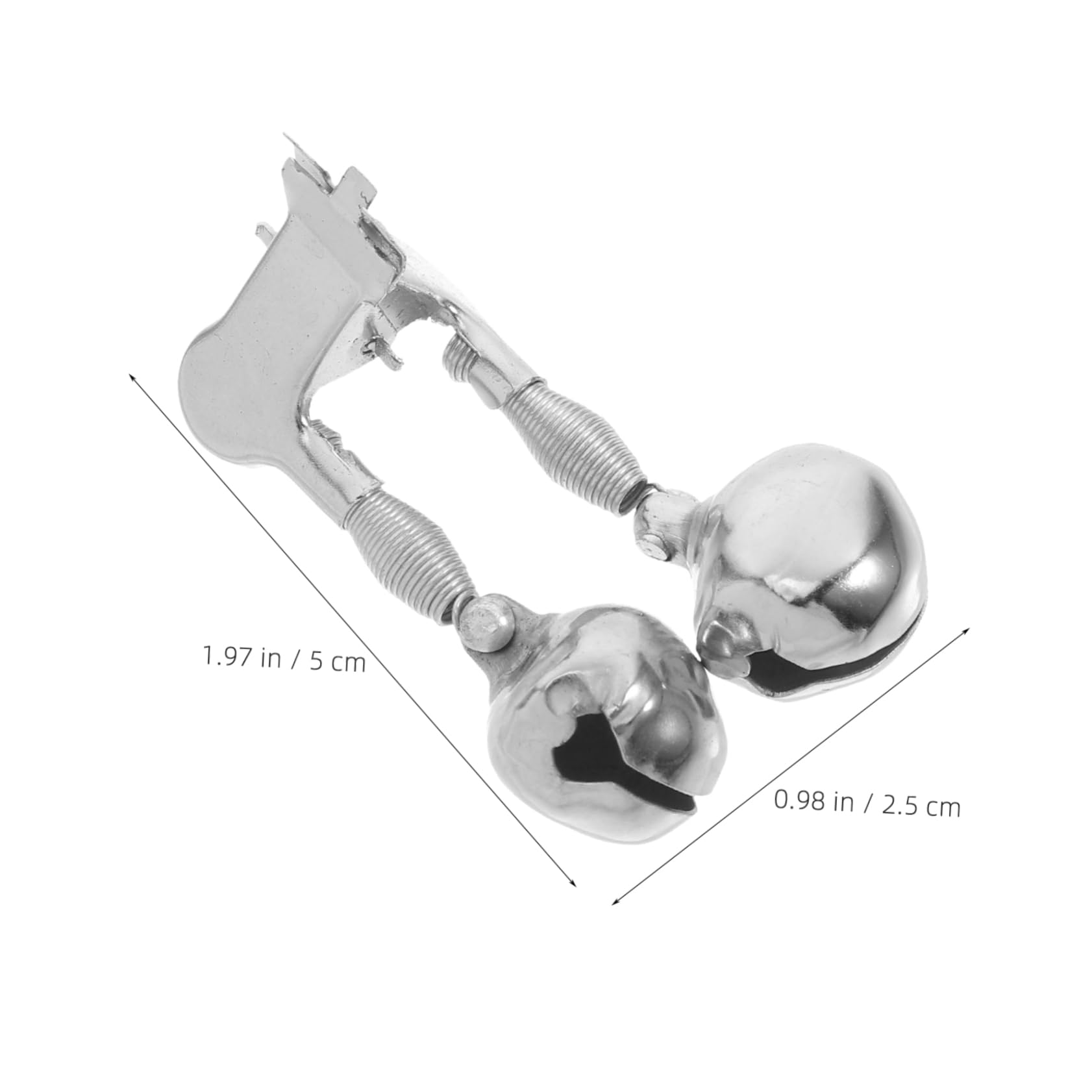 Yardwe 10pcs Stainless Steel Bait Alarm Bells Fishing Rod Indicator for Sea -Drop Fishing Gadgets Multi-Functional Alarm Bells for Outdoor Activities