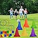 Sports & Outdoor Game Toddlers Kids,Gifts for Birthday Party Cones Carnival Bean Bags Ring Toss Tossing Games,Recess Outdoor Toys for Adults and Family Kids Toddlers Ages 3 4 5 6 7 8