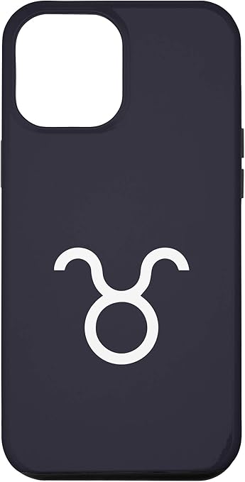 iPhone 12 Pro Max Taurus Zodiac / Black Minimalism Astrology Sign / Taurus Case