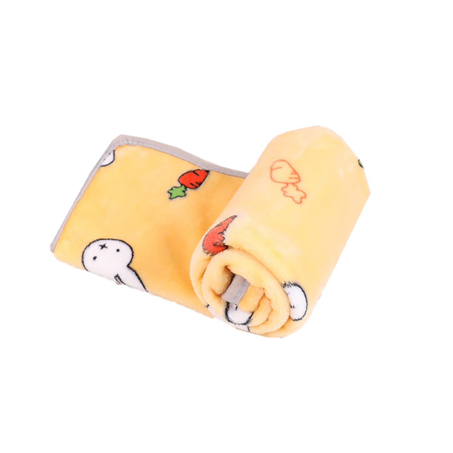 Warm Pet Blanket Washable Soft Dog Cat Puppy Throw Blanket Dogs Bed Quilt Sleeping Mat 70x50cm Coral Fleece Small Medium Blanket for Dogs Cats,Yellow