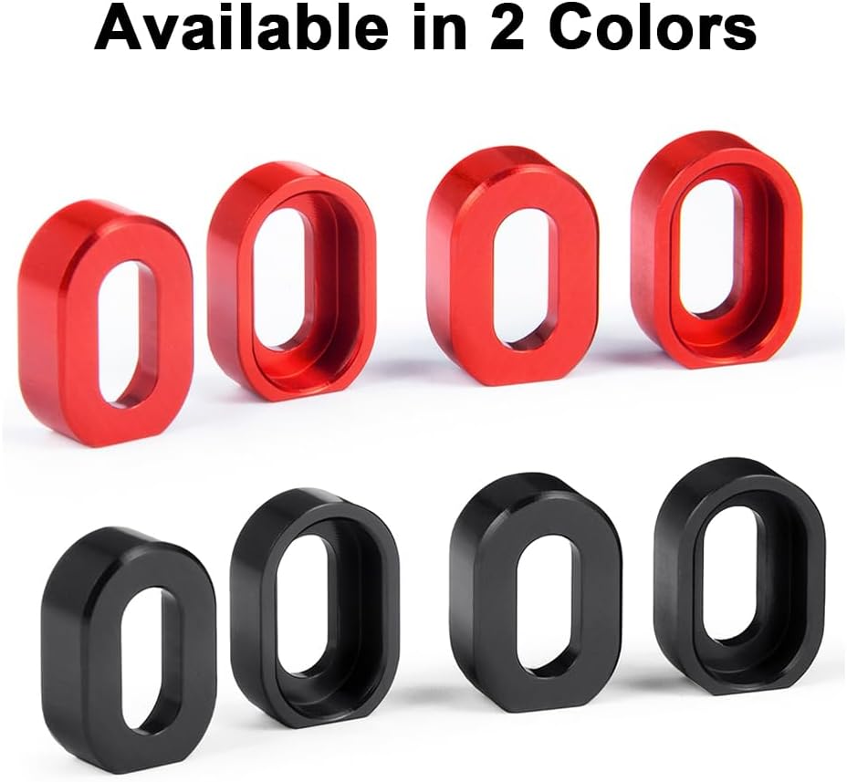 7075 Aluminum Motor Mount Washers with Screws for 1/5 Scale X-MAXX 6S 8S 1/6 XRT 8S 77086-4 RC Truck Car (Black)