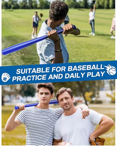Bate de plástico para práctica de béisbol Liliful con mango moldeado de 29.5" 4
