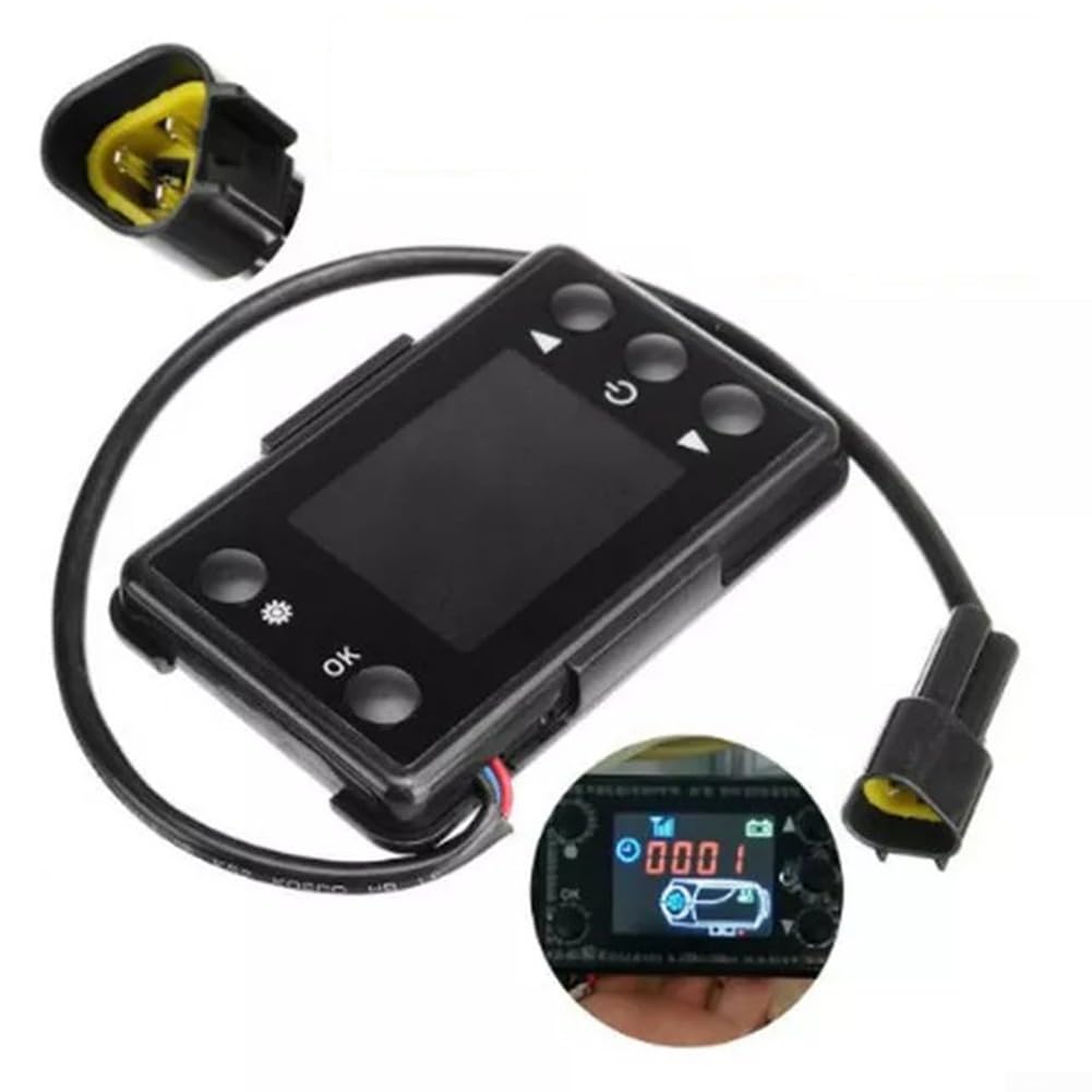 Interruttore LCD per riscaldatore di parcheggio, controller riscaldatore 12/24 V con display LCD, per riscaldatore diesel ad aria per auto e camion