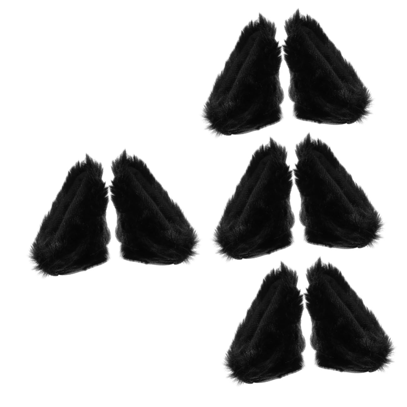 Abaodam 4pairs Cat Ear Decoration Lightweight Sticker for Motorcycle Electric Installation Unique -catching Cat Ears Base