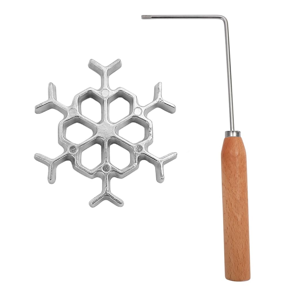 Cenei Hollow Aluminum Alloy Frying Mold Fried Shrimp Cake Snack Kitchen Tools Waffle Mold A
