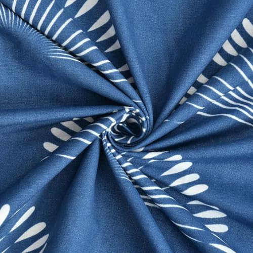 Image of Jashan Super Soft Glace Cotton Fabric 300 TC All Around Elastic Fitted Elegent Design King Size Double Bed Bedsheet with 2 Pillow Covers Fits Upto Mattress of 10 Inche,Size-72 x 78 x 10 Inche-Blue