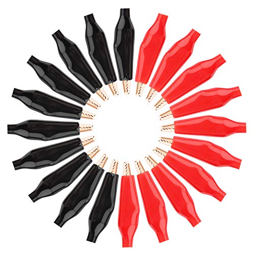 Image of DROK 20pcs Mini Alligator Clips Electrical - 1.4 inch /35mm 5A Pure Copper Alligator Clips for Multimeter