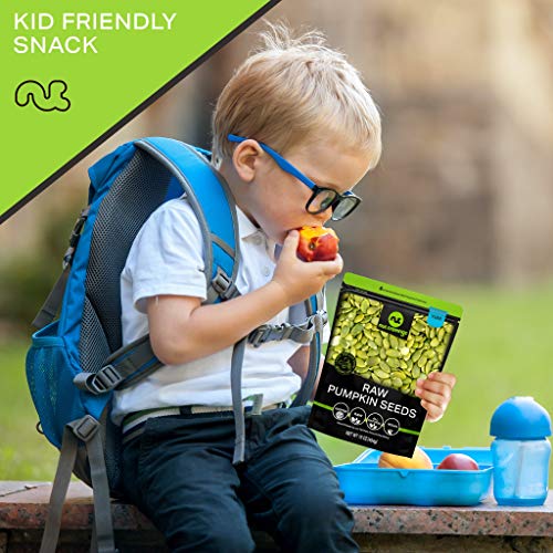 Premium Raw Unsalted Pumpkin Seeds / Pepitas (80Oz - 5 Lb) Kosher | Natural | Gluten-Free| Vegan | Non-Gmo | 100% Natural Pumpkin Seeds Superior To Organic | Shelled , Freshly Packed In Resealable Bag - Healthy Protein Food Snack #TOP6