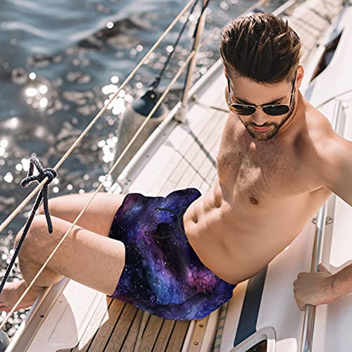Bañador para hombre acuarela noche estrellada ideal para surfear y relajarse en la playa en verano 2