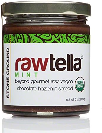 Rawtella Vegan Chocolate Hazelnut Spread, Mint, 6 oz/170g