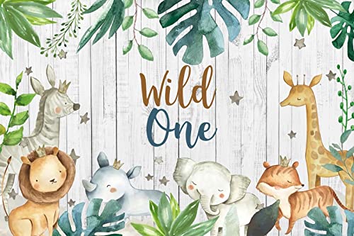 Aoihrraan 1,5x1m Woodland Animals Backdrop Cute Safari Jungle - View #5