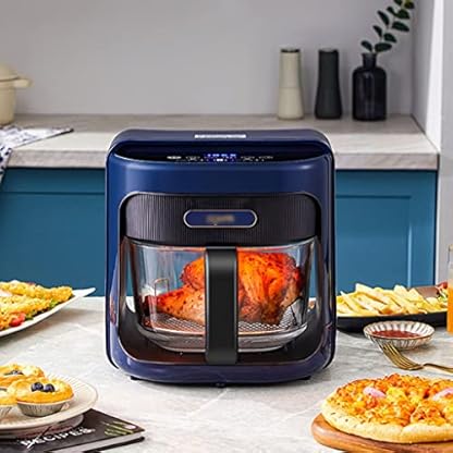 Transparente Luftfritteuse, intelligente automatische Haushaltsfritteuse, visuelle elektrische Fritteuse, All-in-One-Backofen, elegant – Bild 5