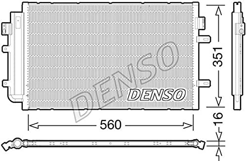 DENSO DCN12005 Condensador aire acondicionado con secador Compatible con IVECO Daily VI Furgón DAILY VI Caja/Chasis DAILY IV Furgón/ranchera familiar DAILY V Furgón/ranchera familiar Daily Citys Bus
