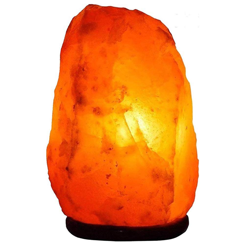 7-9 Kg. Natural Tallada a Mano, lámpara de Sal de Roca de Color Rosa del Himalaya Natural, Certificado por CE, regulador de Intensidad y Enchufe eléctrico estándar británico.,3-5KG
