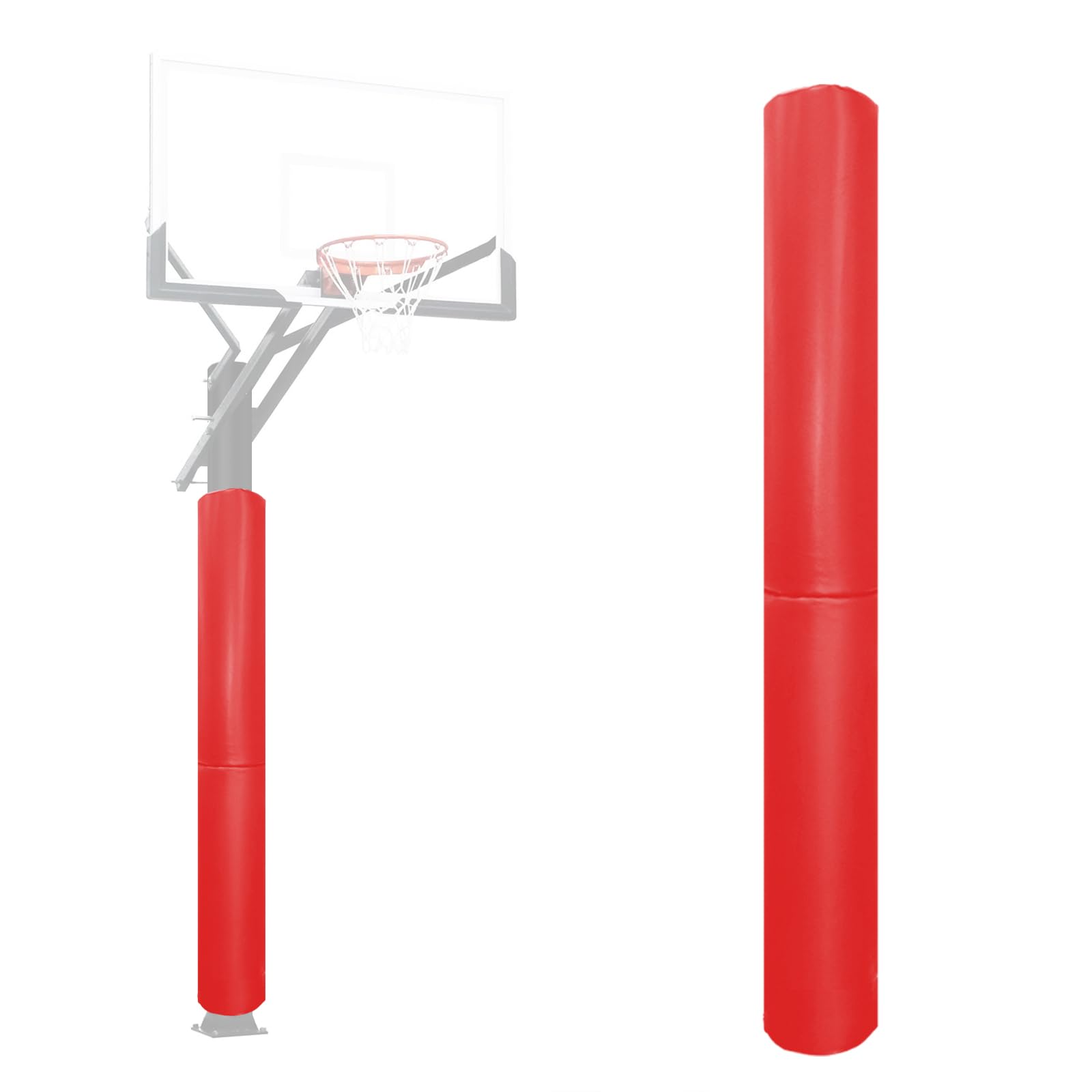 VANCL Basketball Pole Padding 72" Heavy Duty Safety Pad for 3-5" Round Poles, Waterproof & Durable – Gym, Garage, Playground Protection