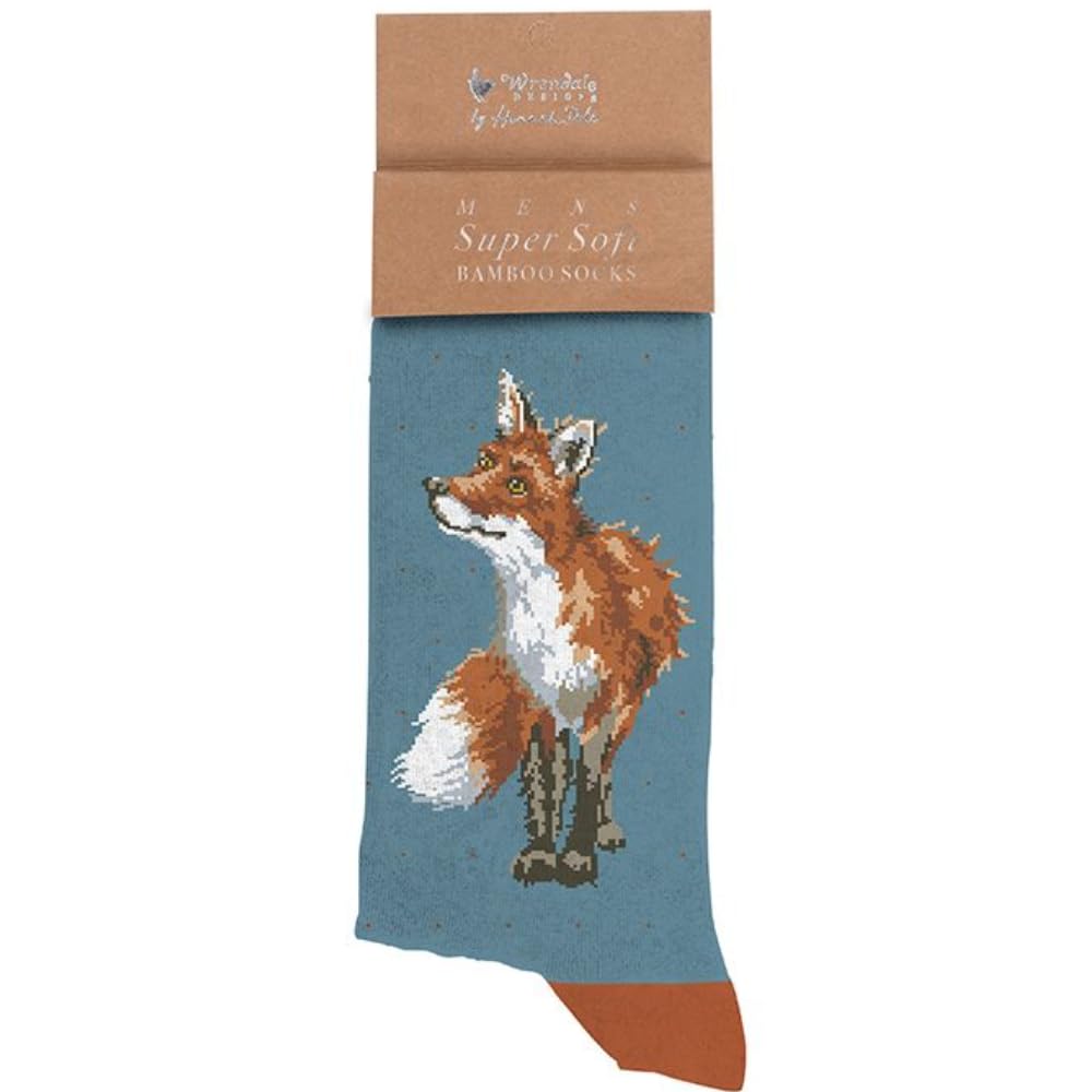 Wrendale DesignsBright Eyed and Bushy Tailed' Fox Men's Sock