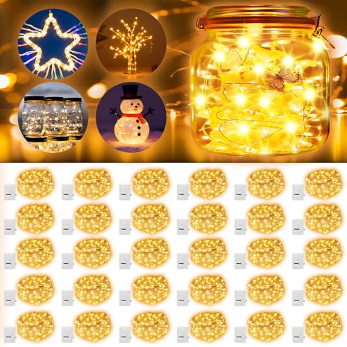 30 Pack Fairy Lights Battery Operated, Mini String Lights, 7FT