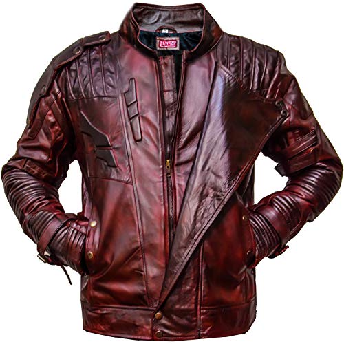 Galaxy 2 Leather Jacket - Faux Leather - Maroon Color